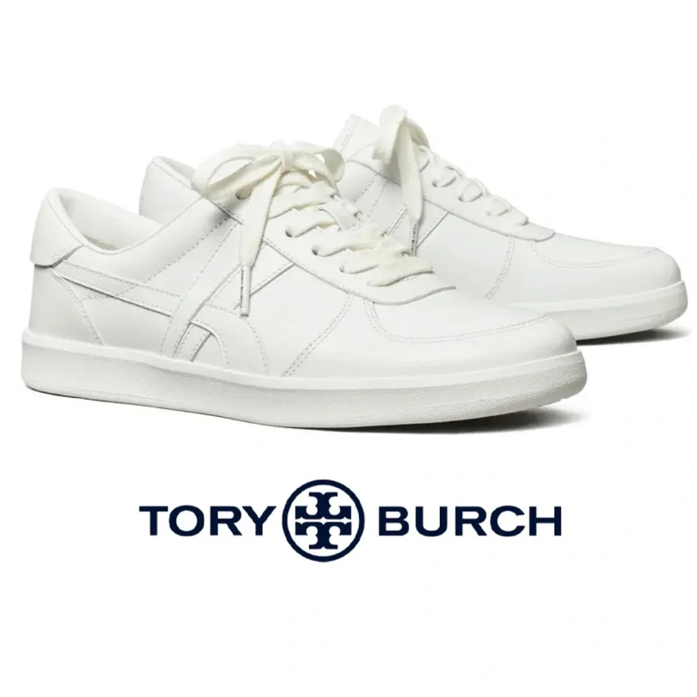 Tory Burch hank sneaker-  White Leather women size 8.5 gently used